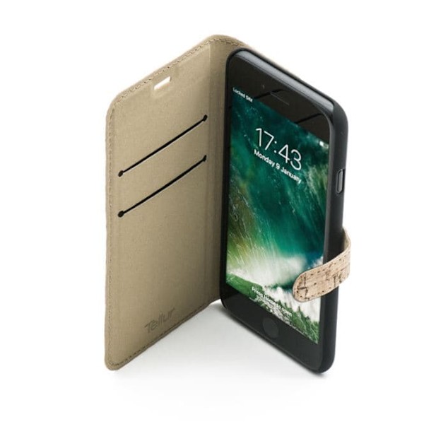 Tellur Book case for iPhone 7 cork