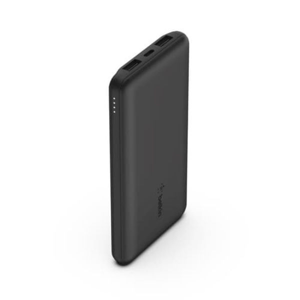 BOOSTCHARGE POWERBANK 10.000/MAH 12W INKL USB-A/USB-C KABEL 1 Sort