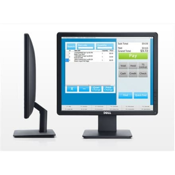 DELL E Series E1715S LED display 43.2 cm (17") 1280 x 1024 pixels SXGA LCD Black Sort