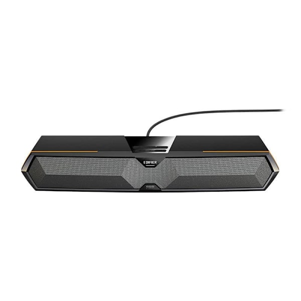 BOXE EDIFIER Gaming desktop, RMS: 5W (2.5W + 2.5W), Bluetooth 5.3, USB-A, RGB, sound card/ mic, dim. 485x70x80mm, black, "MG300-BK"  (timbru verde 0.8