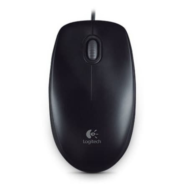 Wired optical mouse LOGITECH B100 Sort