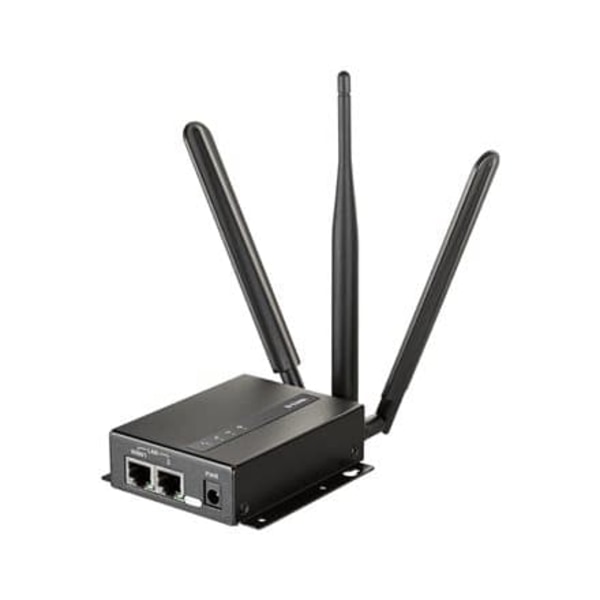 MODEM D-LINK M2M 4G, 1 x LAN FE, 1 x WAN/LAN FE, 2 x 3FF Micro-SIM, 2 x antene SMA, carcasa zinc rezistenta la coroziune "DWM-313" (timbru verde 1.5 l Sort