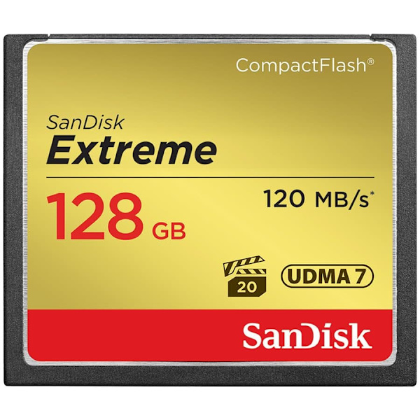 SanDisk memory card CF 128GB Extreme 120MB/s