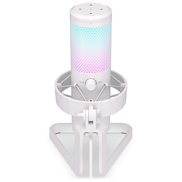 Endorfy streamovací mikrofon  AXIS Streaming OWH / RGB efekt / stojánek / USB / bílý