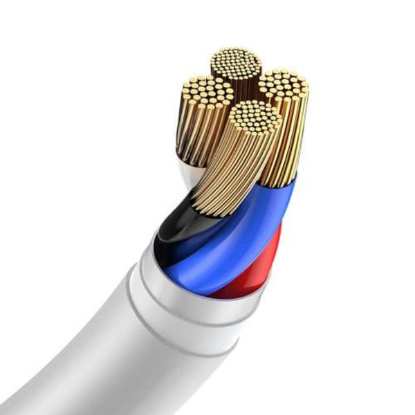 Baseus Lightning Simple Wisdom cable (2pcs/set) 2.4A 1.5m White (TZCALZJ-02)