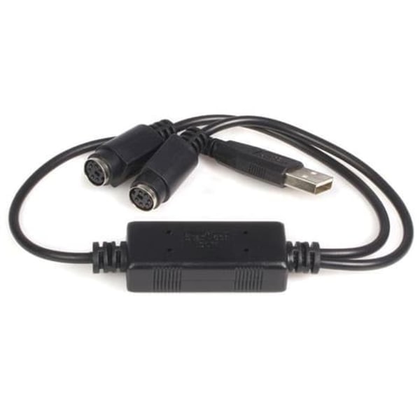 StarTech.com USB to PS/2 Adapter for Keyboard and Mouse - Keyboard / mouse adapter - USB - USBPS2PC - keyboard / mouse adapter - USB