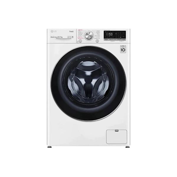 LG Washing machine with dryer | F2DV5S8S2E | Energy efficiency class C/E | Front loading | Washing capacity 8.5 kg | 1200 RPM | Depth 48 cm | Width 60