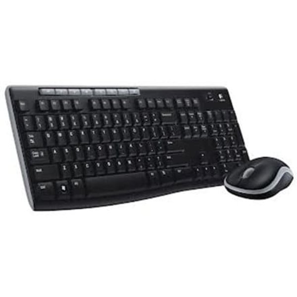 LOGITECH MK270 Wireless Combo - BLACK - US INT'L - EER Sort, Sølv