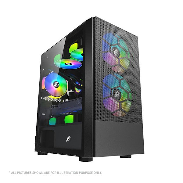 Carcasa 1STPLAYER Gaming X4-M BLACK Svart