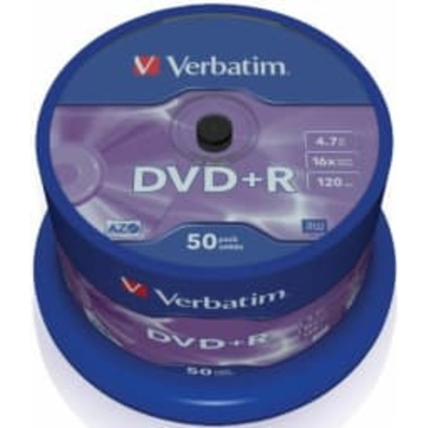Matricas DVD+R AZO Verbatim 4.7GB 16x 50 Pack Spindle