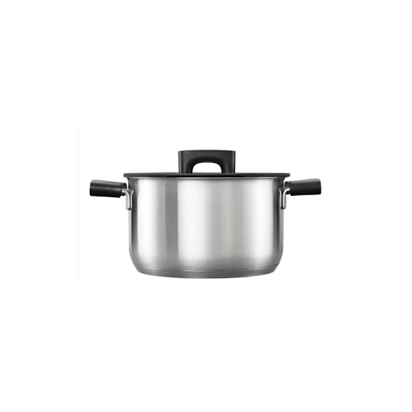 FS. POT WITH LID 3.5L HARD FACE STEE L