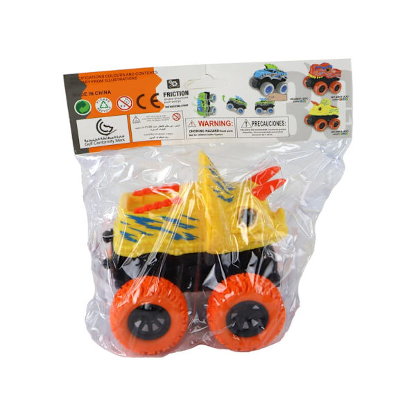 Triceratops Friction Drive Vehicle Yellow