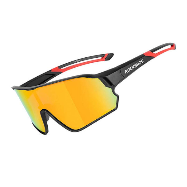 Rockbros bicycle glasses, polarized 10135R (red)