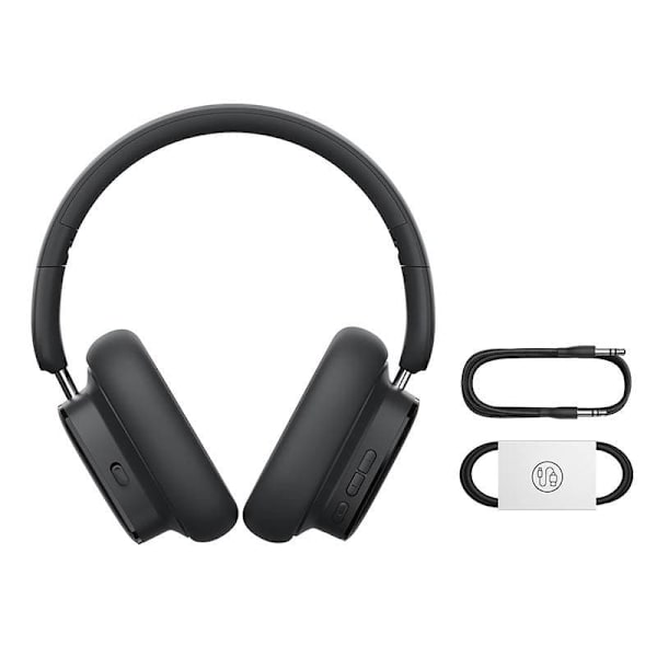 CASTI Baseus Bowie H1i, pt smartphone, wireless, bluetooth 5.3, microfon pe casca, noise cancelation,Hi-Res Sound,100 ore viata baterie,negru "A000504