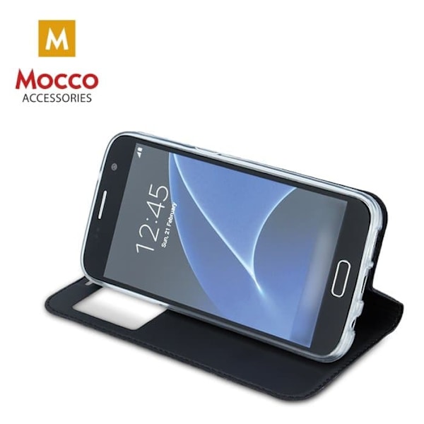 Mocco Smart Look Magnet Book Case With Window For Xiaomi Redmi Note 5 Pro / AI Dual Camera Black