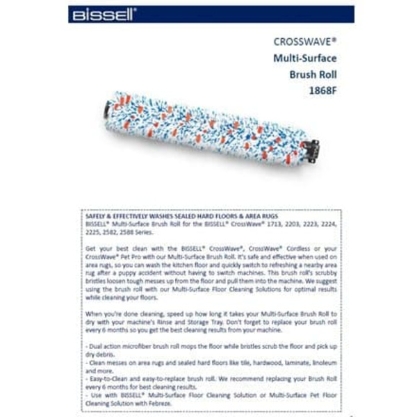 Bissell | CrossWave Multi surface brush roll | No ml | 1 pc(s)
