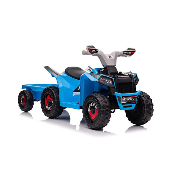 XMX630T Blue Battery Quad Bike With Trailer