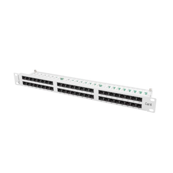 Lanberg PPU6-1048-S - patch-panel - 1U Grå