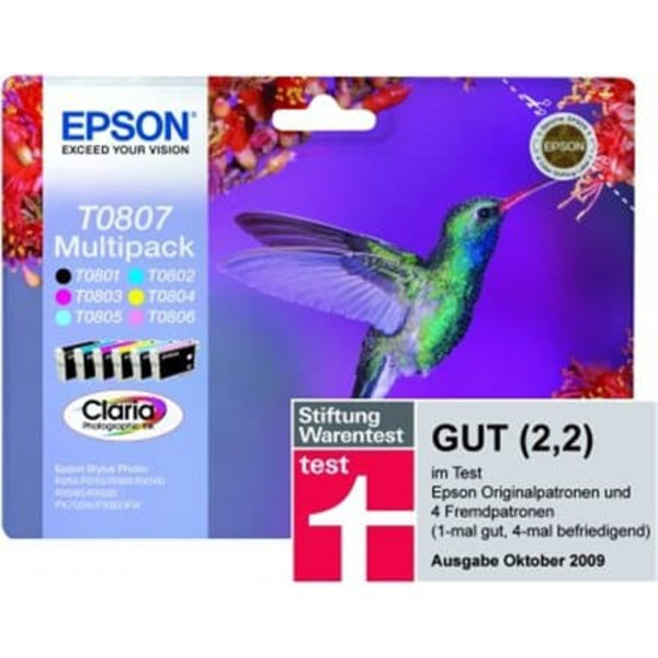 Epson inkoustové náplně - MULTIPACK/ C13T080740/ R265/ R360/ RX560/ 6 barev