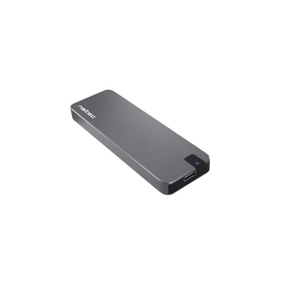 NATEC SSD ENCLOSURE RHINO M.2 NVME ALUMINIUM Sort