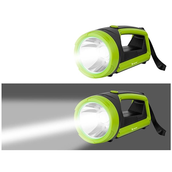 Latarka szperacz 3600 mAh zielona z power bankiem