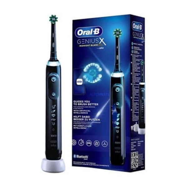 Oral-B | Electric Toothbrush | Genius X | Rechargeable | For adults | Number of brush heads included 1 | Number of teeth brushing modes 6 | Midnight B