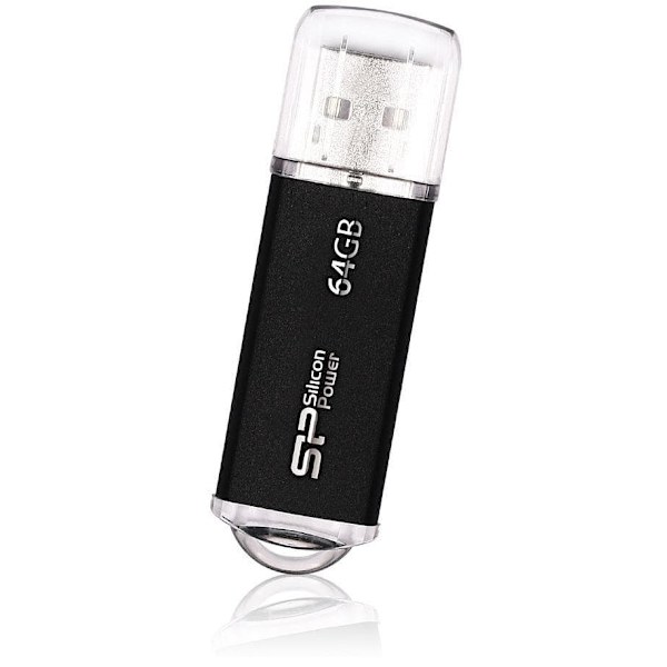 Silicon Power flash drive 64GB Ultima II i-Series, black