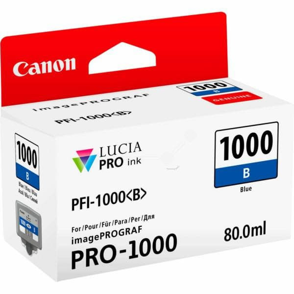 Canon PFI-1000B Blue Ink Cartridge