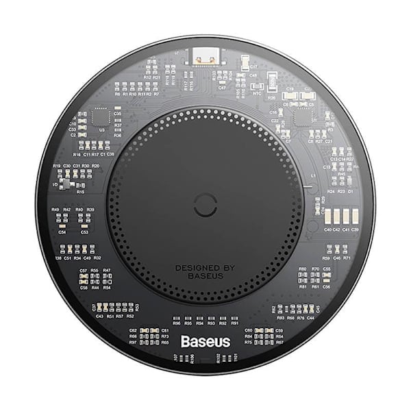 Baseus Wireless Charger BS-W530 PD 15W with Type-C cable PD 24W, 1m, Black (CCJJ050001)