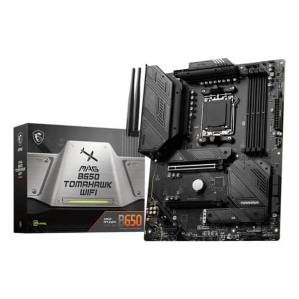 MSI | MAG B650 TOMAHAWK WIFI | Processor family AMD | Processor socket AM5 | DDR5 DIMM | Memory slots 4 | Supported hard disk drive interfaces SATA,