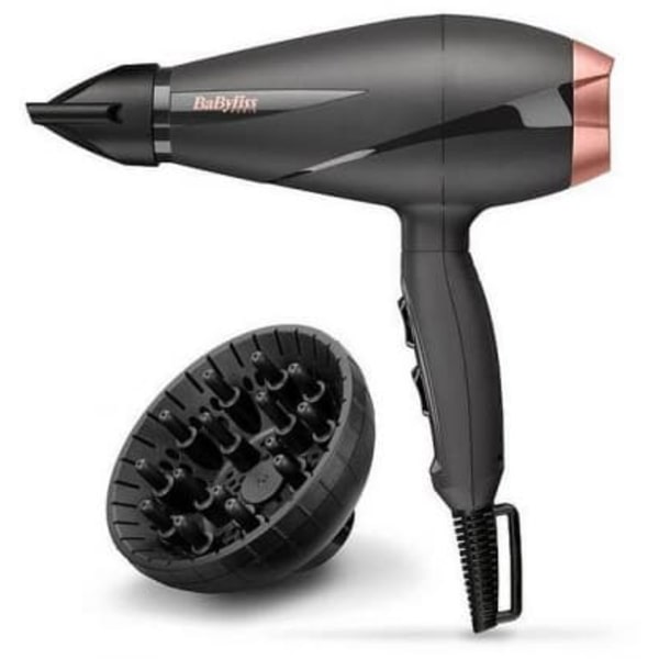 BaByliss Smooth Pro 2100 2100 W Black, Pink gold Sort, Rosa gull