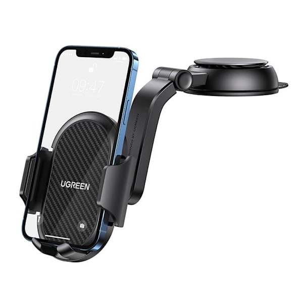 SUPORT AUTO Ugreen pt. SmartPhone, "LP405" fixare bord prin ventuza, negru "20473" - 6957303824731 Sort