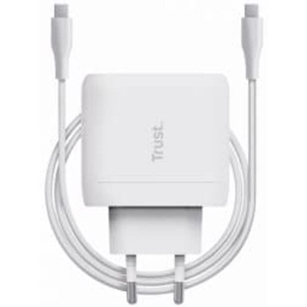 Lādētājs Trust Maxo 45W USB-C Charger White + 2m USB-C Cable