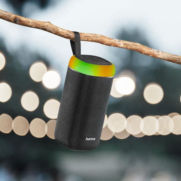 Hama "Shine 2.0" Bluetooth® Loudspeaker, LED, Splash-Protected, 30W, blk