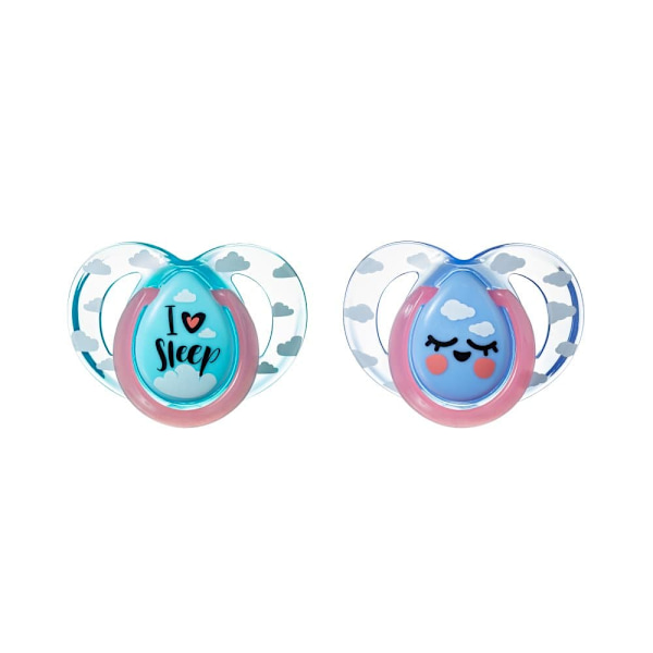 Tommee Tippee soother silicone 2pcs 6-18m Night 43336299