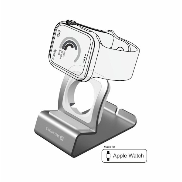 Swissten Aluminum stand for Apple Watch