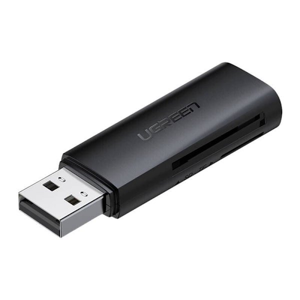 CARD READER extern Ugreen, "CM264" interfata USB 3.0, citeste/scrie: SD, microSD viteza pana la 480Mbps,  suporta carduri maxim 512 GB, plastic, black