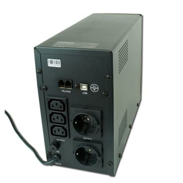 Gembird EG-UPS-033 uninterruptible power supply (UPS) Line-Interactive 1200 VA 720 W 3 AC outlet(s)