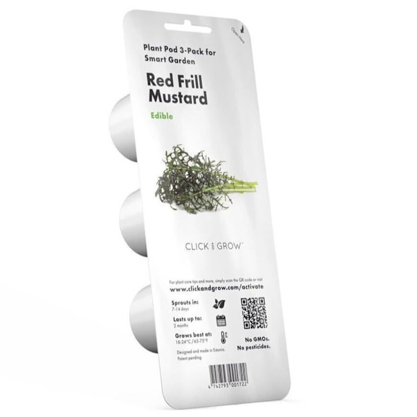 Click & Grow Smart Garden refill Red Frill Mustard 3pcs