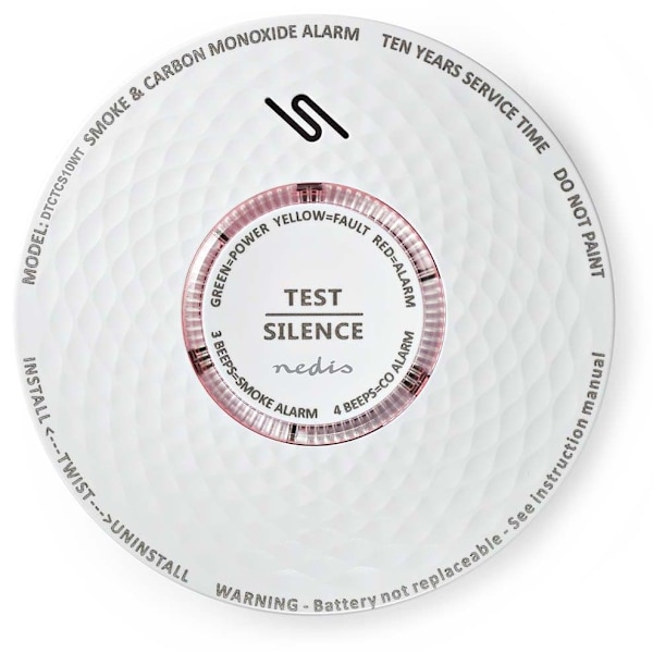 Smoke and carbon monoxide detector Nedis DTCTCS10WT