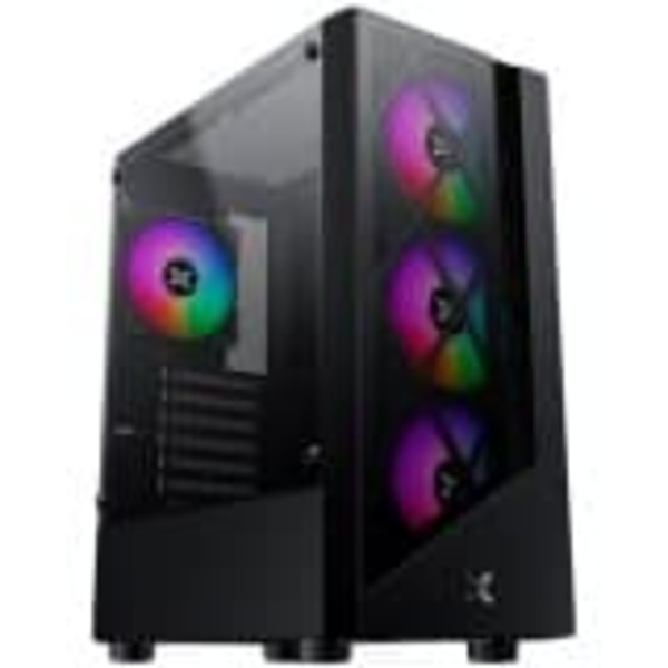 Xigmatek Duke EN49158, ATX/M-ATX/Mini ITX, USB3.0x1 & 2.0x2, Meshed & TG Frontpanel, Left TG, Front 4PCS X24F Fan