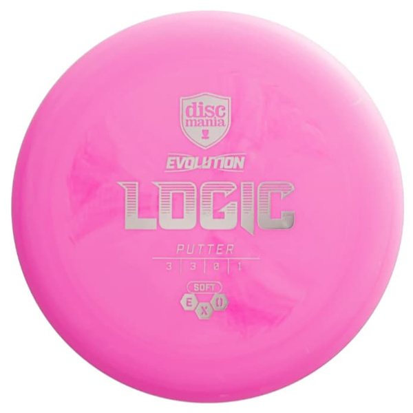 Discgolf DISCMANIA Putter SOFT EXO LOGIC Evolution Pink 3/3/0/1