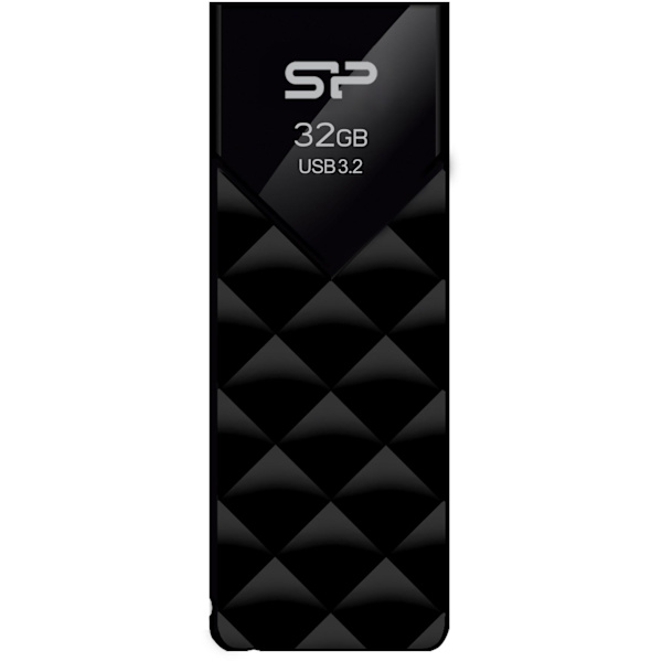 Silicon Power flash drive 32GB Blaze B03 USB 3.2, black Svart