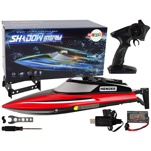 R/C Remote Controlled Motorboat 2.4G Red 20-25 KM/H