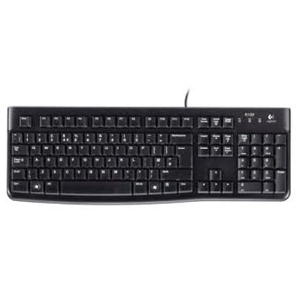 LOGITECH K120 Corded Keyboard - BLACK - USB - LTH - B2B Sort
