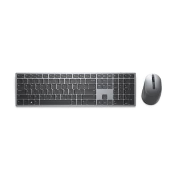 Dell Premier Multi-Device Wireless Keyboard and Mouse - KM7321W - Russian (QWERTY) Grå, Titan
