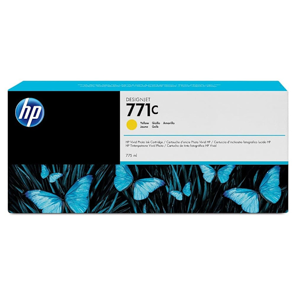 HP 771C original Ink cartridge B6Y10A yellow standard capacity 775ml 1-pack