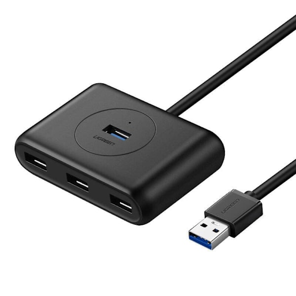 HUB extern Ugreen, "CR113" porturi USB: USB 3.0 x 4, conectare prin USB 3.0, lungime 0.5 m, negru, "20290" (timbru verde 0.8 lei) - 6957303822904