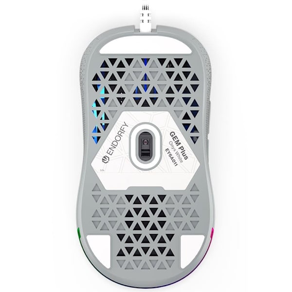 Endorfy myš GEM Plus OWH PAW3370 / Khail GM 8.0 / drátová / bílá