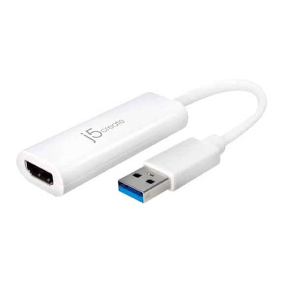 j5create JUA254 USB to HDMI Adapter Valkoinen